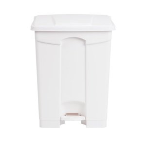 Jantex 65 L White Polypropylene Pedal Bin, Lift Lid