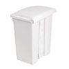 Jantex 65 L White Polypropylene Pedal Bin, Lift Lid
