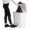 Jantex 65 L White Polypropylene Pedal Bin, Lift Lid