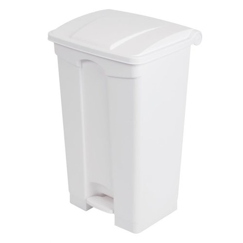 Jantex 87 L White Polypropylene Pedal Bin, Lift Lid Jantex 87 L White Polypropylene Pedal Bin, Lift Lid