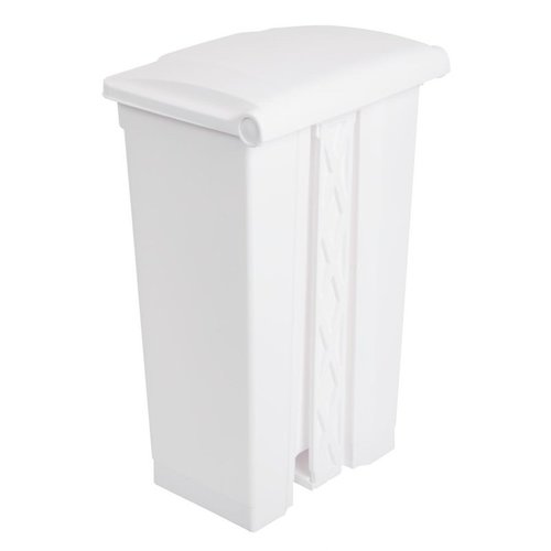 Jantex 87 L White Polypropylene Pedal Bin, Lift Lid Jantex 87 L White Polypropylene Pedal Bin, Lift Lid