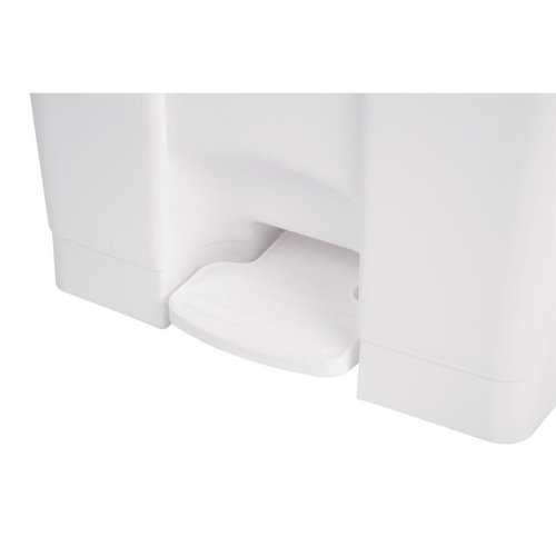 Jantex 87 L White Polypropylene Pedal Bin, Lift Lid Jantex 87 L White Polypropylene Pedal Bin, Lift Lid