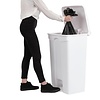 Jantex 87 L White Polypropylene Pedal Bin, Lift Lid Jantex 87 L White Polypropylene Pedal Bin, Lift Lid