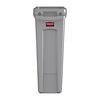 Rubbermaid 87 L Grey Plastic Slim Jim Bin