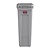 Rubbermaid 87 L Grey Plastic Slim Jim Bin