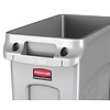 Rubbermaid 87 L Grey Plastic Slim Jim Bin