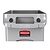 Rubbermaid 87 L Grey Plastic Slim Jim Bin