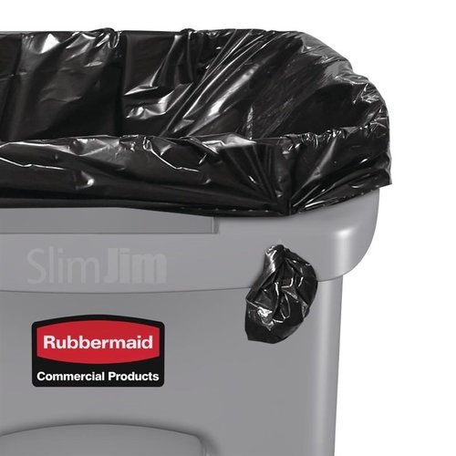 Rubbermaid 87 L Grey Plastic Slim Jim Bin Rubbermaid 87 L Grey Plastic Slim Jim Bin