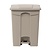 Jantex 65 L Beige Round Polypropylene Pedal Bin, Lift Lid