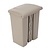 Jantex 65 L Beige Round Polypropylene Pedal Bin, Lift Lid