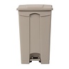 Jantex 87 L Beige Round Polypropylene Pedal Bin, Lift Lid