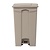 Jantex 87 L Beige Round Polypropylene Pedal Bin, Lift Lid