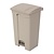 Jantex 87 L Beige Round Polypropylene Pedal Bin, Lift Lid