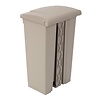 Jantex 87 L Beige Round Polypropylene Pedal Bin, Lift Lid