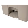 Jantex 87 L Beige Round Polypropylene Pedal Bin, Lift Lid