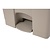 Jantex 87 L Beige Round Polypropylene Pedal Bin, Lift Lid