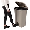 Jantex 87 L Beige Round Polypropylene Pedal Bin, Lift Lid