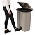 Jantex 87 L Beige Round Polypropylene Pedal Bin, Lift Lid