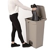 Jantex 87 L Beige Round Polypropylene Pedal Bin, Lift Lid