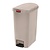 Rubbermaid 50 L Beige Polyethylene Resin Pedal Bin, Lift Lid