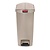 Rubbermaid 50 L Beige Polyethylene Resin Pedal Bin, Lift Lid