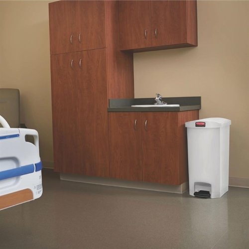 Rubbermaid 50 L Beige Polyethylene Resin Pedal Bin, Lift Lid Rubbermaid 50 L Beige Polyethylene Resin Pedal Bin, Lift Lid