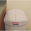 Rubbermaid 50 L Beige Polyethylene Resin Pedal Bin, Lift Lid