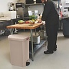 Rubbermaid 50 L Beige Polyethylene Resin Pedal Bin, Lift Lid