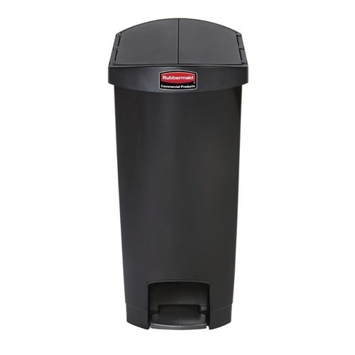 Rubbermaid 50 L Black Polyethylene Resin Pedal Bin, Lift Lid Rubbermaid 50 L Black Polyethylene Resin Pedal Bin, Lift Lid