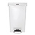 Rubbermaid 50 L White Polyethylene Pedal Bin, Lift Lid