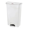 Rubbermaid 68 L White Polyethylene Pedal Bin, Lift Lid
