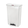 Rubbermaid 90 L White Polyethylene Pedal Bin, Lift Lid