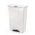 Rubbermaid 90 L White Polyethylene Pedal Bin, Lift Lid