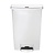 Rubbermaid 90 L White Polyethylene Pedal Bin, Lift Lid
