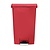 Rubbermaid 68 L Red Polyethylene Resin Pedal Bin, Lift Lid