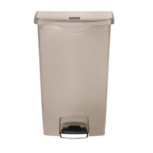 Rubbermaid 68 L Beige Polyethylene Resin Pedal Bin, Lift Lid Rubbermaid 68 L Beige Polyethylene Resin Pedal Bin, Lift Lid
