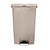 Rubbermaid 68 L Beige Polyethylene Resin Pedal Bin, Lift Lid