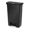 Rubbermaid 50 L Black Polyethylene Resin Pedal Bin, Lift Lid Rubbermaid 50 L Black Polyethylene Resin Pedal Bin, Lift Lid