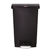 Rubbermaid 50 L Black Polyethylene Resin Pedal Bin, Lift Lid Rubbermaid 50 L Black Polyethylene Resin Pedal Bin, Lift Lid