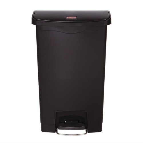 Rubbermaid 50 L Black Polyethylene Resin Pedal Bin, Lift Lid Rubbermaid 50 L Black Polyethylene Resin Pedal Bin, Lift Lid