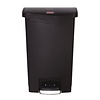 Rubbermaid 50 L Black Polyethylene Resin Pedal Bin, Lift Lid Rubbermaid 50 L Black Polyethylene Resin Pedal Bin, Lift Lid