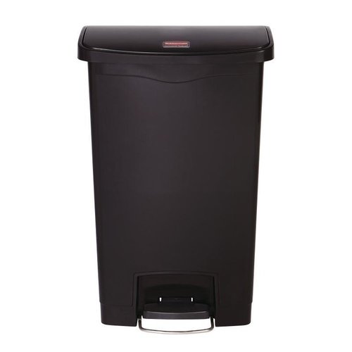Rubbermaid 50 L Black Polyethylene Resin Pedal Bin, Lift Lid Rubbermaid 50 L Black Polyethylene Resin Pedal Bin, Lift Lid