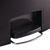 Rubbermaid 90 L Black Polyethylene Resin Pedal Bin, Lift Lid