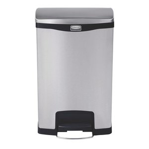 Rubbermaid 50 L Stainless Steel Pedal Bin, Lift Lid Rubbermaid 50 L Stainless Steel Pedal Bin, Lift Lid