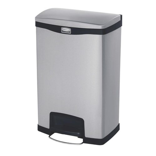 Rubbermaid 50 L Stainless Steel Pedal Bin, Lift Lid Rubbermaid 50 L Stainless Steel Pedal Bin, Lift Lid