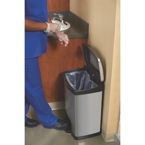 Rubbermaid 50 L Stainless Steel Pedal Bin, Lift Lid Rubbermaid 50 L Stainless Steel Pedal Bin, Lift Lid