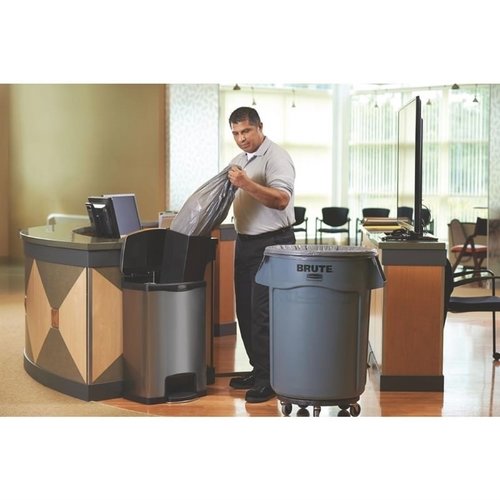 Rubbermaid 50 L Stainless Steel Pedal Bin, Lift Lid Rubbermaid 50 L Stainless Steel Pedal Bin, Lift Lid