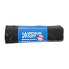 Jantex Large Medium Duty Black Bin Bags 90Ltr (Pack of 10)