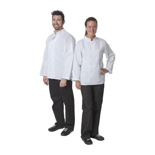 Whites Chefs Clothing Whites Vegas Unisex Chef Jacket Long Sleeve White - XXL Whites Chefs Clothing Whites Vegas Unisex Chef Jacket Long Sleeve White - XXL
