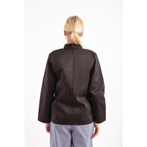 Whites Chefs Clothing Whites Vegas Unisex Chef Jacket Long Sleeve Black - XXL Whites Chefs Clothing Whites Vegas Unisex Chef Jacket Long Sleeve Black - XXL